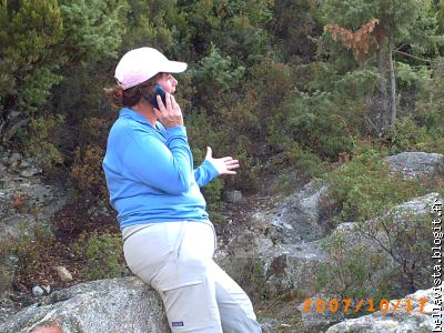 Johanne était très heureuse, son cellulaire fonctionnait même en CORSE